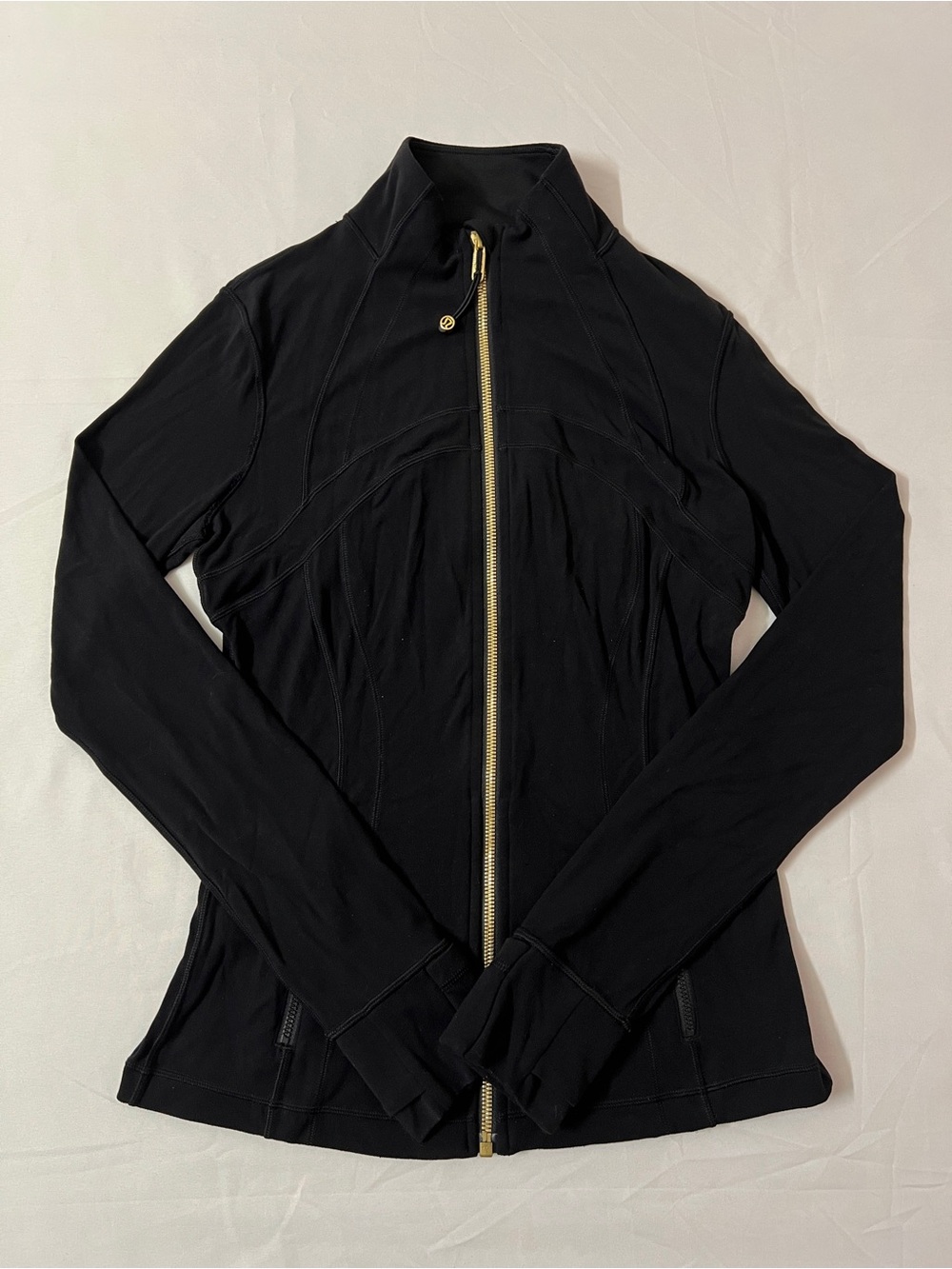 Lululemon Nulu Define Jacket Full Zip Up Black Gold